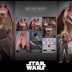 Alternative view of Hot Toys 1/6 Jar Jar Binks MMS807 Star Wars The Phantom Menace