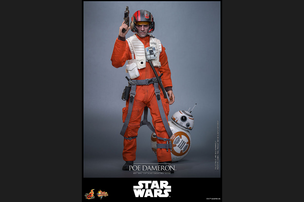 Hot Toys 1/6 Poe Dameron MMS806 Star Wars The Force Awakens - Image 6